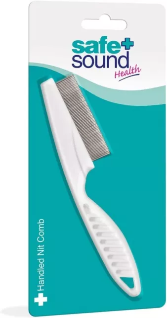Metal Head Lice and Nit Removal Comb for Wet and Dry Treatment