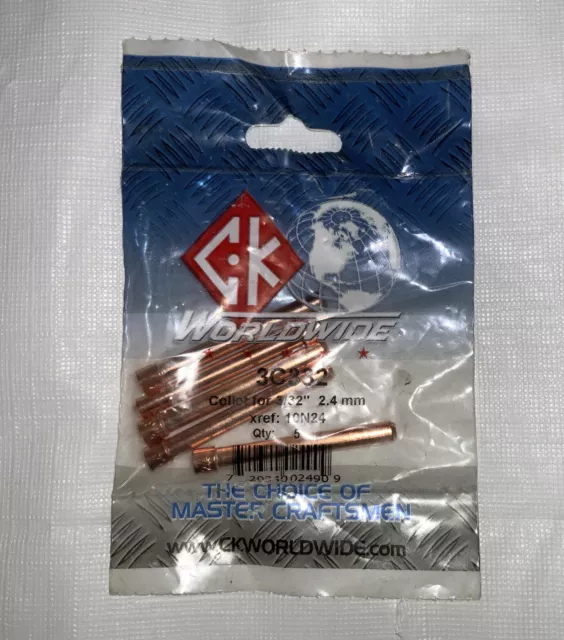 CK 3C332 Collet 3/32" 2.4 mm xref: 10N24 5 pack