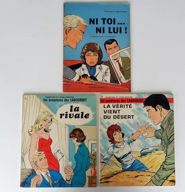 3 E.O. 1967-70 les aventures des LABOURDET de Jean GRATON No Michel Vaillant