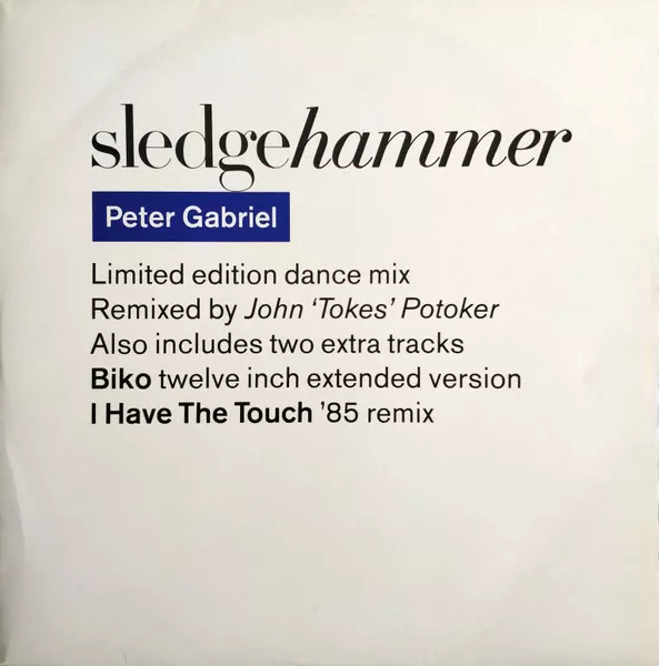 PETER GABRIEL ~ Sledgehammer ~ 1986 UK limited edition 4-track 12" vinyl single