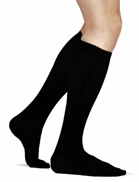 Compression Socks Calf Foot Knee Pain Relief Support Stockings Black S/M 1 Pair