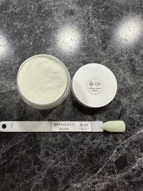 Cinta de terciopelo sauce Sparkle And Co Dip Power Dp.254 tamaño completo 1 oz Swatch incluido