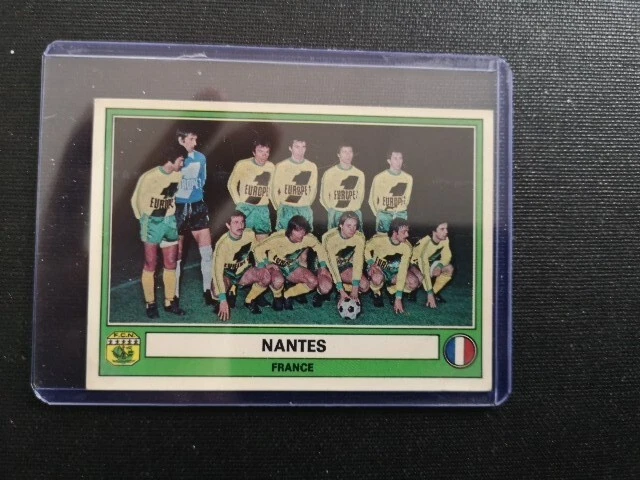 Autocollant Panini FC Nantes – N°177 – Football 77 – Écusson D1 1977 – Non Collé