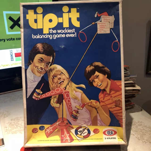 Tip-it Spiel von Ideal, 1974 Version