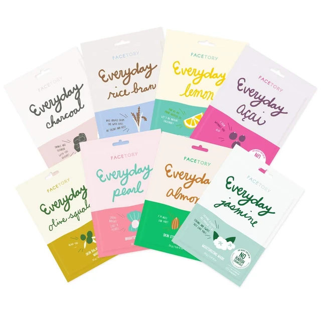Everyday Set of 8 Sheet Masks (8 Pack Bundle) - 0.81 Fl Oz (Pack 8)