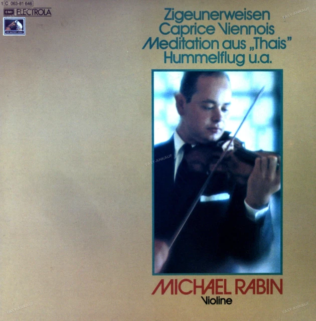MICHAEL RABIN Violin Recital GER LP (VG/VG) EMI 1C 06381 646 . EUR