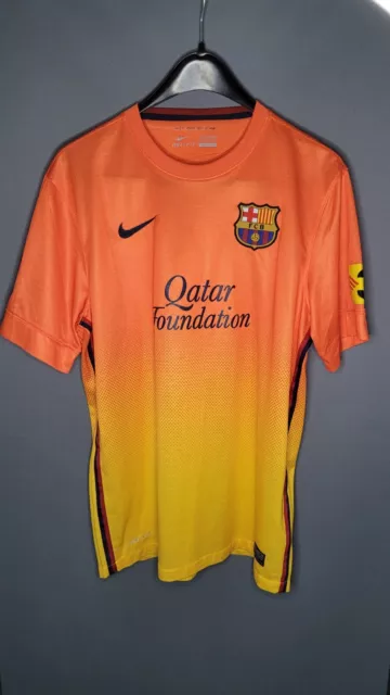 Barcelona Barça Jersey Camiseta Trikot 2012/2013 Shirt L Away Orange UNICEF