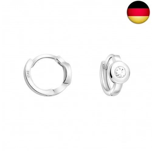Sofia Milani Damen Halskette Aus 925er Silber – Mit Kreisanhänger & Zirkonia, Verstellbar 41-44 Cm | In Geschenkbox, Nickelfrei