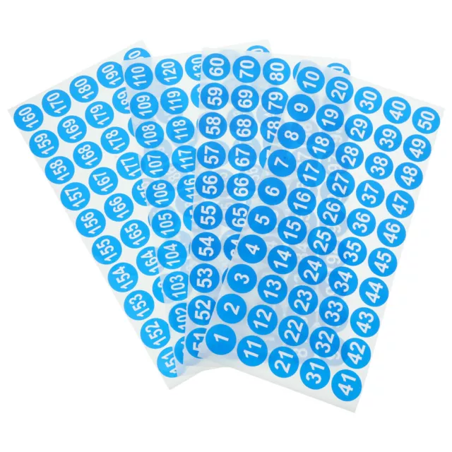 8 hojas pegatinas de número de marca Number Stickers etiqueta