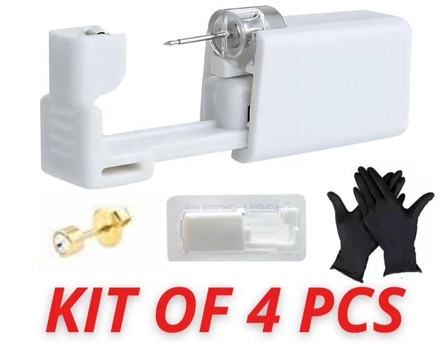 Kit de Piercing Pistola De Hacer Aretes Maquina Perforar Oidos Nariz Ombligo Kit de Piercing Pistola De Hacer Aretes Maquina Perforar Oidos Nariz Ombligo