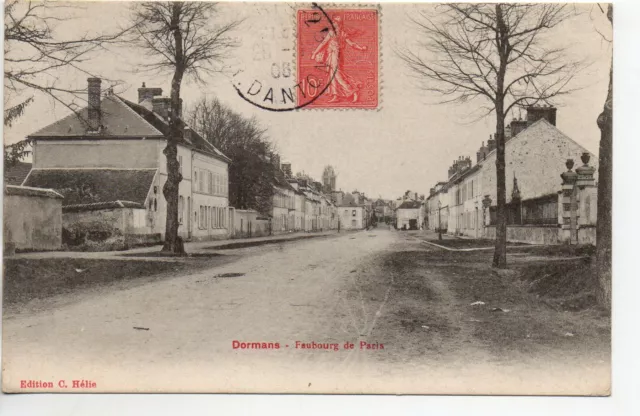DORMANS - Marne - CPA 51 - the faubourg de Paris