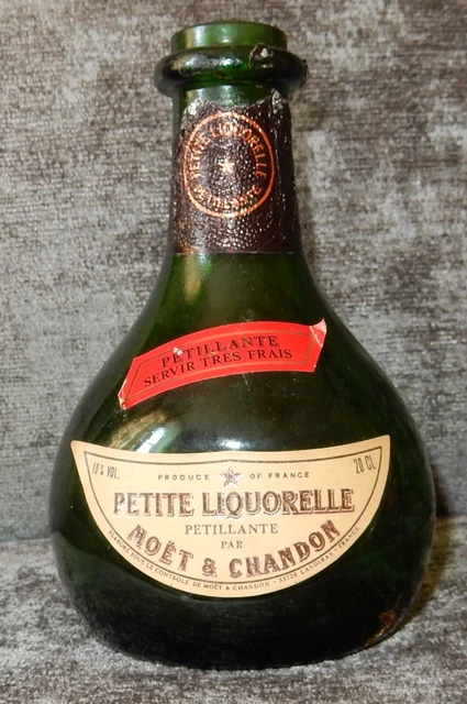 Moet & Chandon Vintage Bottle Small Petite Liquorelle 20cl Green 14cm Prop Bar