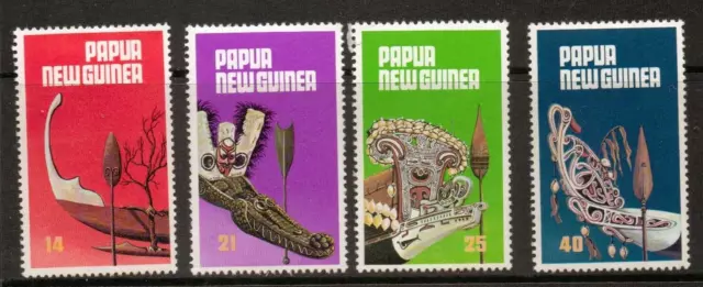 Papua New Guinea Sg363/6 1976 Traditional Canoes Mnh