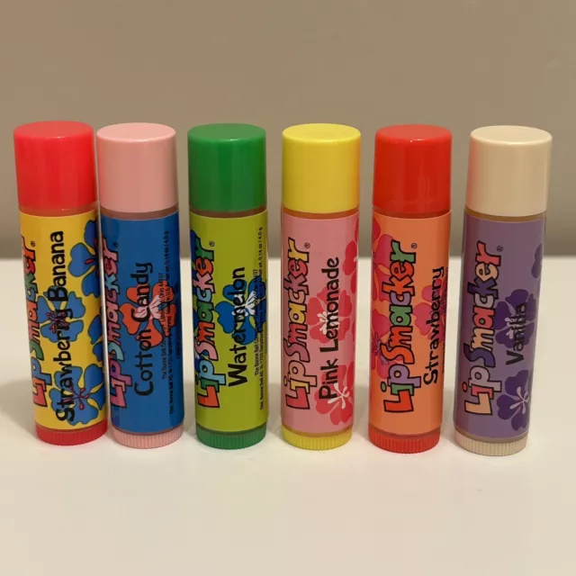 Bonne Bell Lip Smackers Hibiscus Flower Set Vintage New