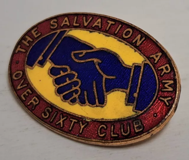 The Salvation Army Over Sixty Club Pin Badge Lapel Brooch Charity Collectable