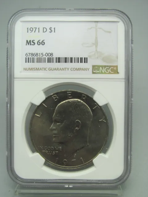 1971-D Eisenhower Dollar NGC MS 66