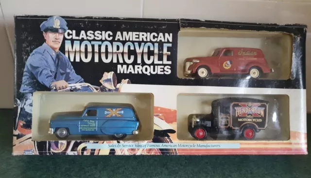 Lledo Classic American Motorcycle Marques Sales And Service Vans Ltd Edit Mib