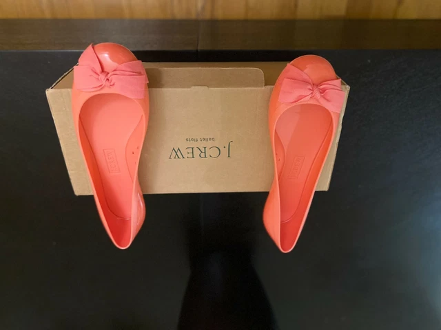New J.Crew rainy day bow ballet flats