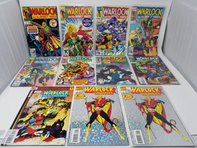 Warlock and the Infinity Watch & Chronicles Marvel Comics Lot of 11 Comics !