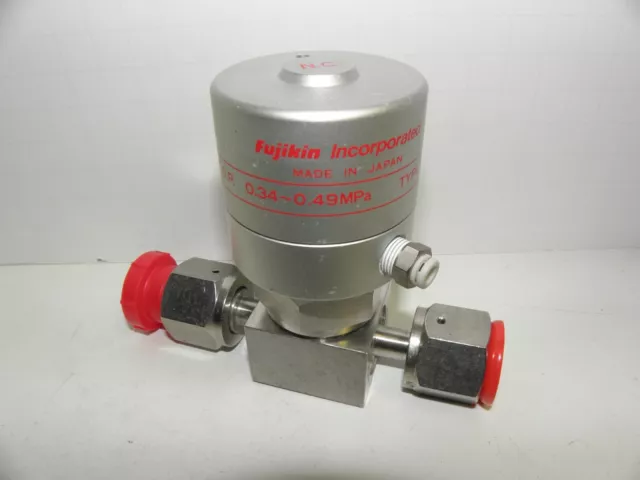 Fujikin Soffietto Valvola 021369 Operativo Stampa. 0.34-0.49 Mpa Normale Chiuso