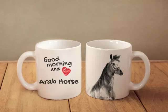 Arab Horse - ceramic cup, mug "Good morning and love ", CA