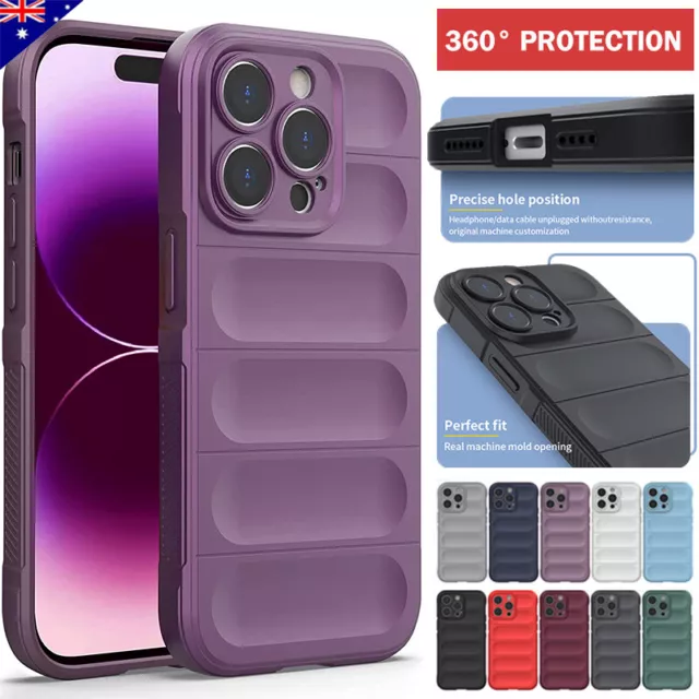 For iPhone 15 14 13 12 11 Pro Max XS XR SE 8 Plus Case Rugged Shockproof  Cover