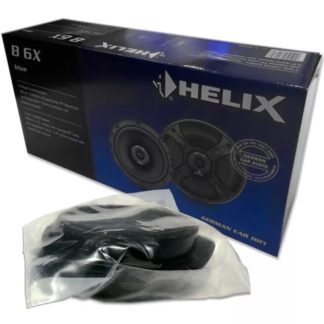 Helix B 6X 16,5cm 2 Wege koax Lautsprecher Paar für Opel Astra H Tür v