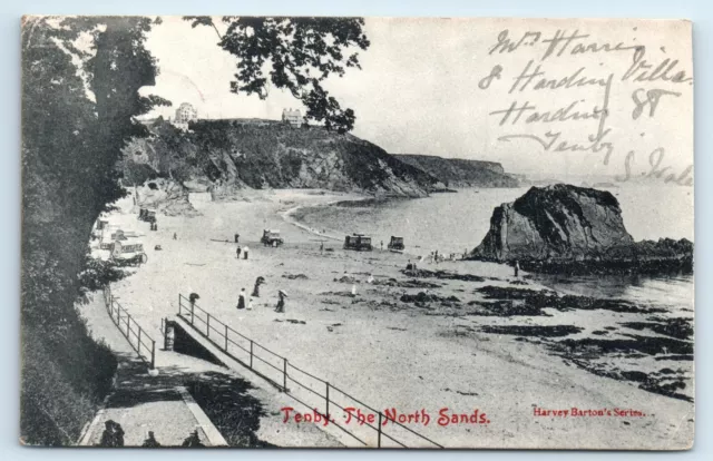 Postcard Tenby - The North Sands - 1905