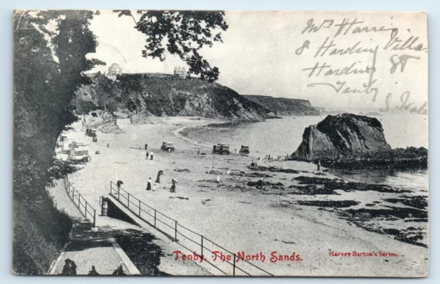 Postkarte Tenby - Der Nordsand - 1905