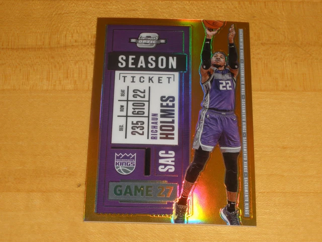Richaun Holmes 2020-21 Panini Contenders Optic 19 Orange Prizm Ticket SP /49