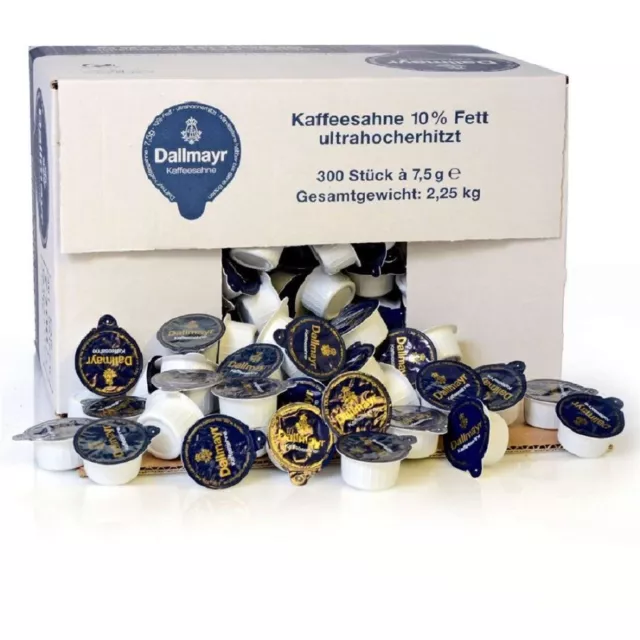 Dallmayr Kaffeesahne 10% Fett 300 x 7,5 g Portionspackung