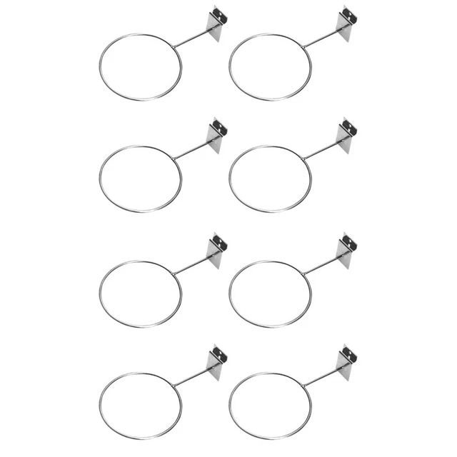 8 Pcs Ball Bracket Iron Fitness Wall Basketball Display Football Mount Shelves