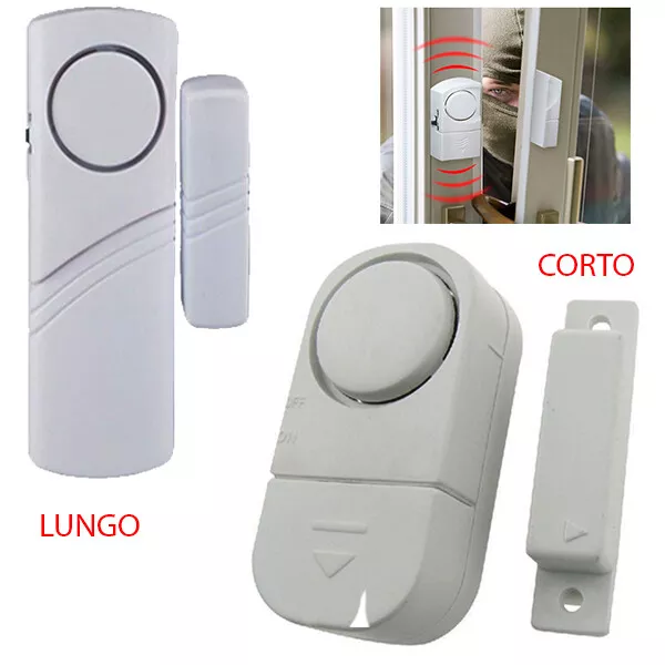 Sensor De Alarma Acústico Magnético Antirrobo Seguridad Puerta Ventana Polar 586