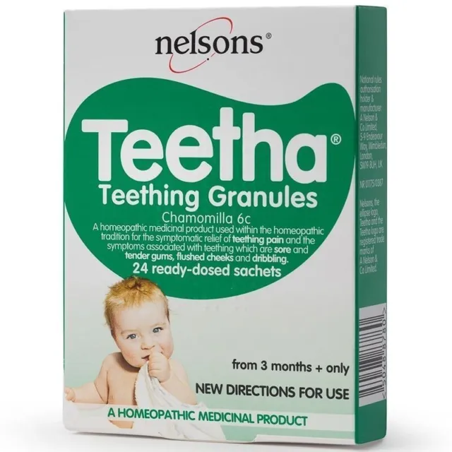 Nelsons Baby Teetha Teething Granules - 24 Sachets