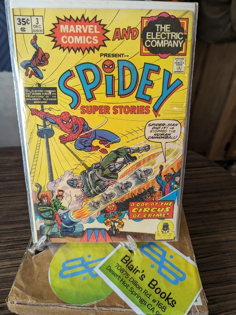 VINTAGE MARVEL'S SPIDEY SUPER STORIES #3 [1974] VF Bronze Age; Electric