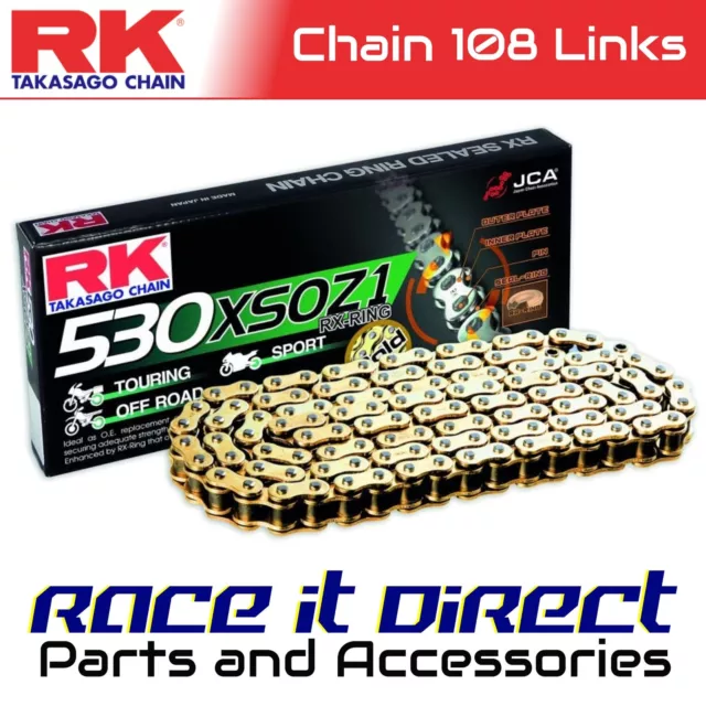 RK Chain for TRIUMPH SPEEDTRIPLE 1050 ABS 2011-2015 HD XSOZ1 RX-Ring Gold