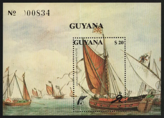 Guyana 1990 - Mi-Nr. Block 110 ** - MNH - Schiffe / Ships