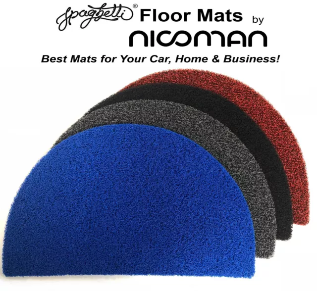 Half Moon Door Mat｜Dirt-Trapper Easy-Clean Jet-Washable｜Outdoor｜NICOMAN® 44x70cm