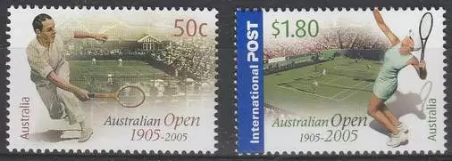 Australië postfris 2005 MNH 2393-2394 - Tennis Australian Open 100 Jaar