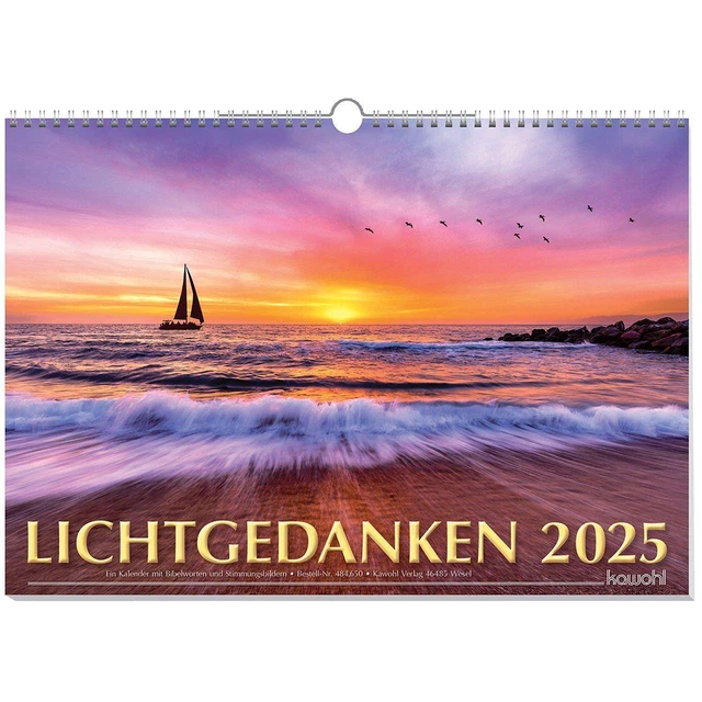 LICHTGEDANKEN 2025 KALENDER Spiralbindung 14 S. Deutsch 2025 Kawohl