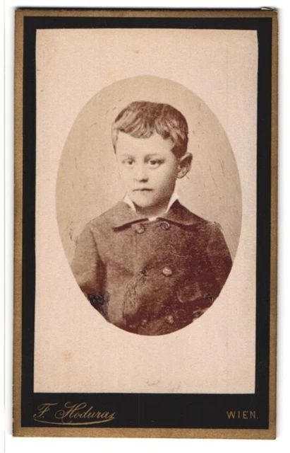 Fotografie F. Hodura, Wien-Wieden, Favoritenstr. 46, Hübscher Knabe in modische