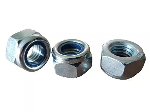 Confezione da 100 dadi in nylon M6 da 6 mm DIN 985 (K9N)