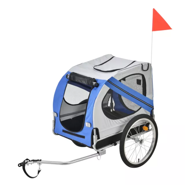Remolque de bicicleta remolque remolque de perro perros transporte bicicleta remolque azul