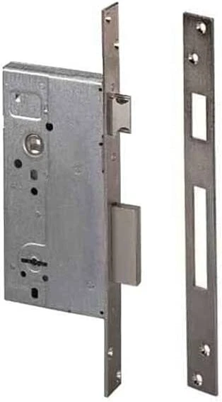 Serrure à Enfiler CORNI – 92x24 Mm, Chassis 143x17 Mm Pour Moulures