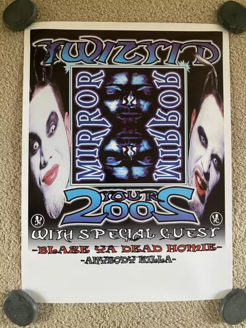 Twiztid ICP Original Mirror Mirror Tour Poster Psychopathic ABK Blaze 2002 Twiztid ICP Original Mirror Mirror Tour Poster Psychopathic ABK Blaze 2002