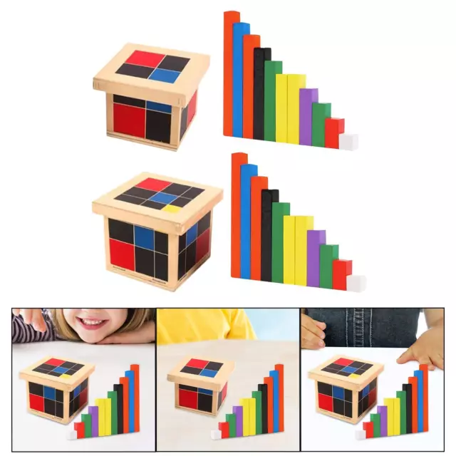Jouet Cube en bois, jouet interactif éducatif précoce pour les tout-petits