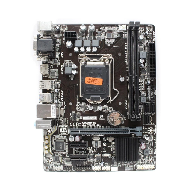 GIGABYTE GA-H110M-S2H REV.1.0 Socket Intel H110 MicroATX 1151 ...