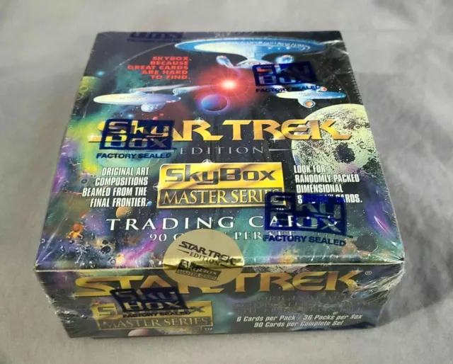 1993 STAR TREK Master Series 1 Trading Card Factory Sealed Case of 10 Sealed Box