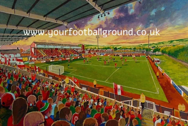 Altrincham FC A3 Print - 12 x 16 Superb Football Art