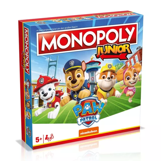 Monopoly Junior - Pawpatrol Jeu de Société Enfants à Partir De 5 Ans